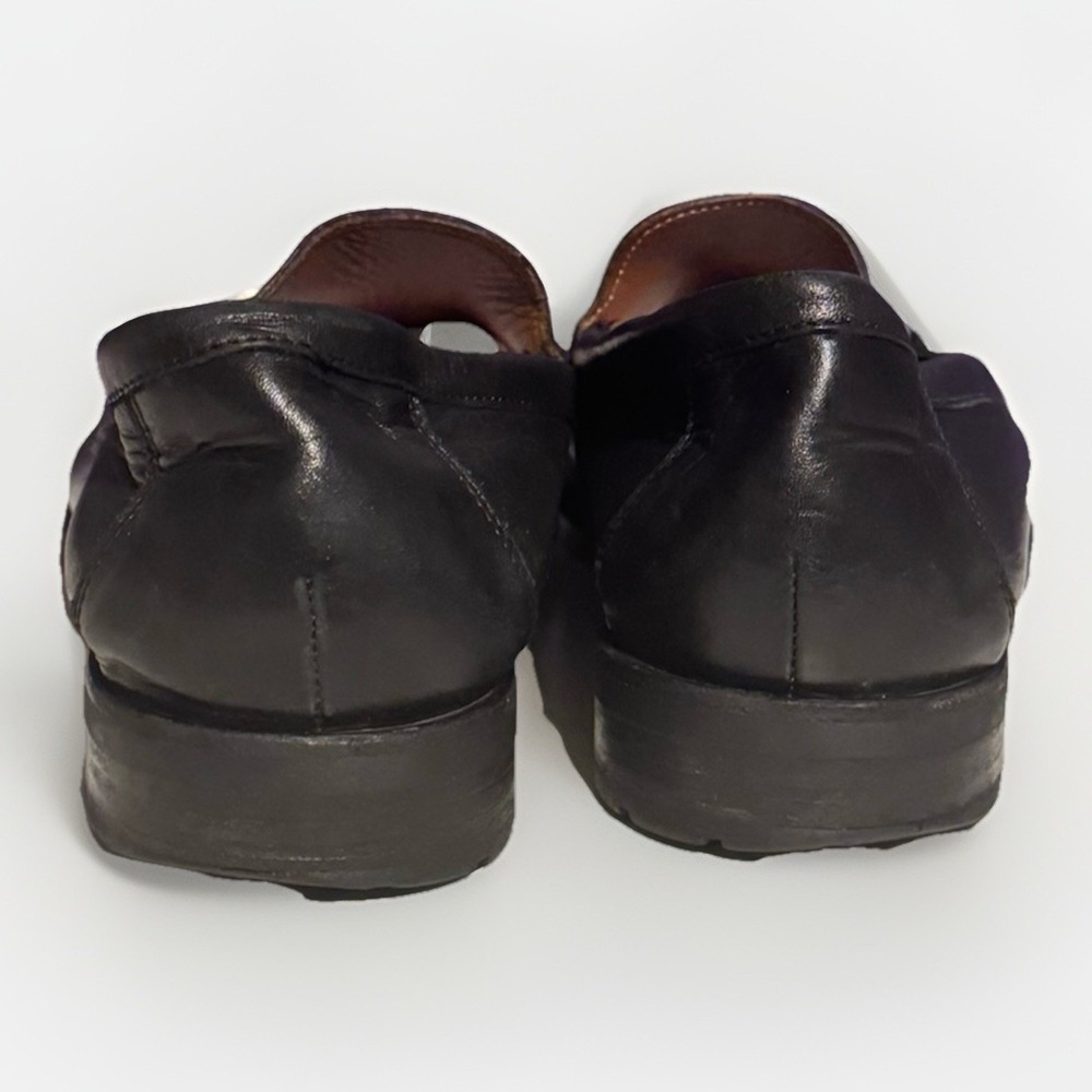 Allen Edmonds Arezzo Italian Loafer Black Leather Horse Bit 9 D Sold Out $425 - Picture 7 of 10